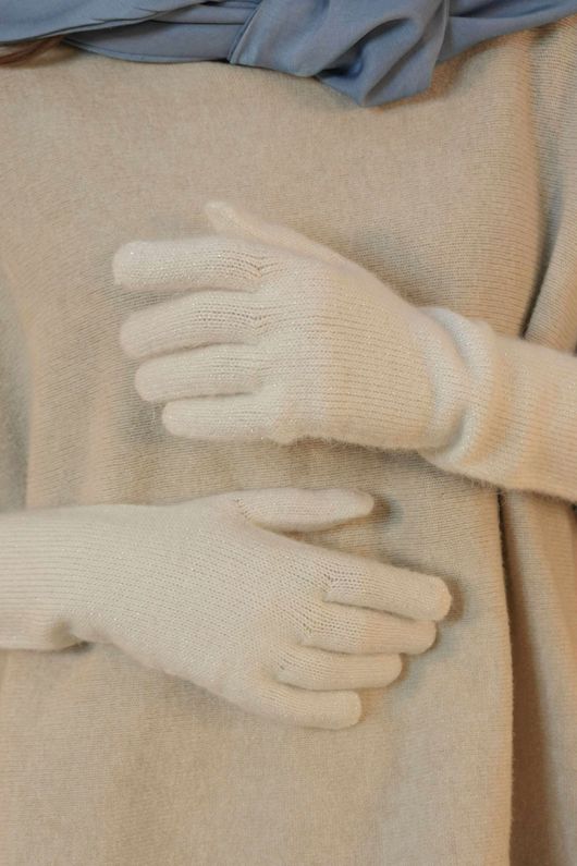 Octavia Arm Warmer Gloves Ecru